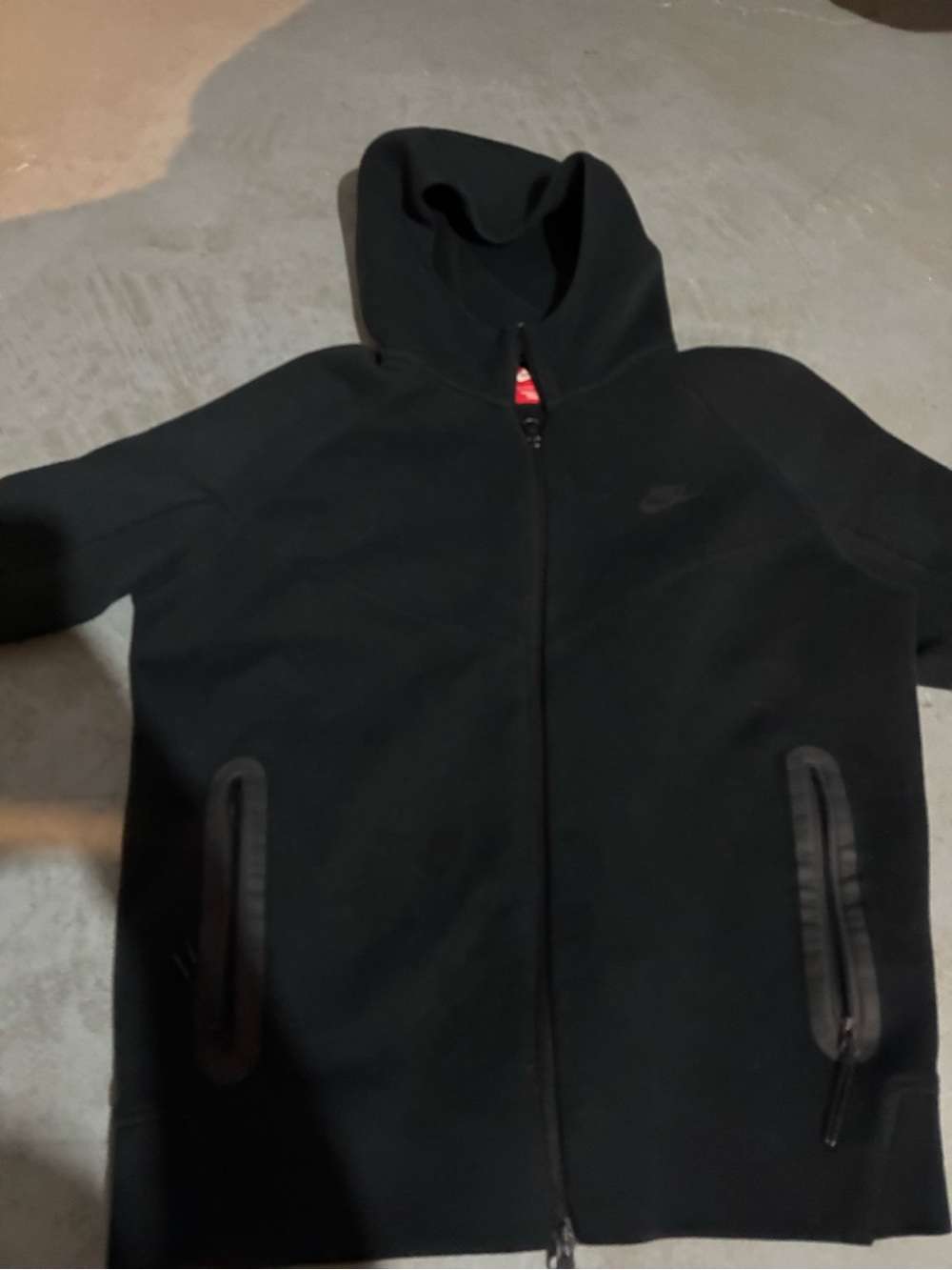 Nike Black Full-Zip Hooded Performance Jacket